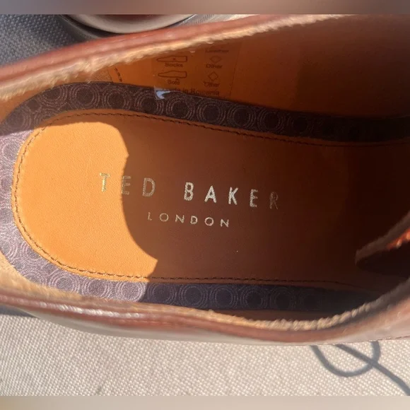 Ted Baker London Watele Leather Derby in Tan SZ 11.5 - Picture 5 of 10